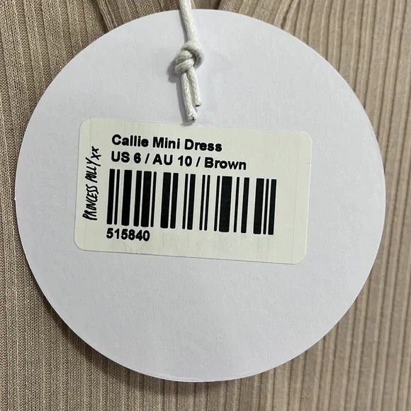 NWOT Princess Polly Cream Mini Dress - Picture 11 of 13